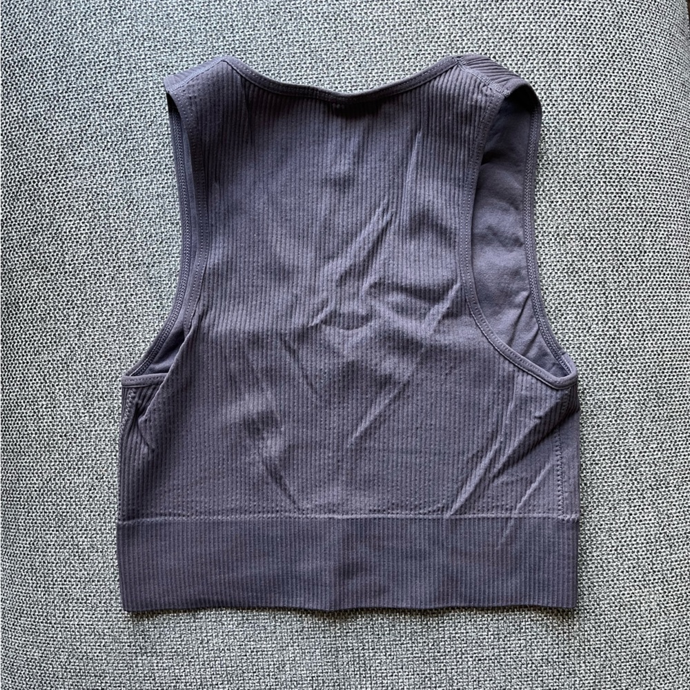 Garage Cropped Ribbed Tank - Picture 3 of 5